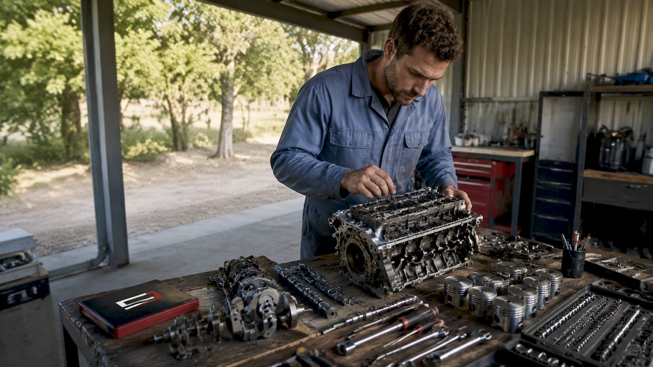 Technicien spécialisé en diagnostic manuel au sein de l’atelier moteur