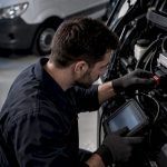 Branchement de l’ECU d’un utilitaire en atelier