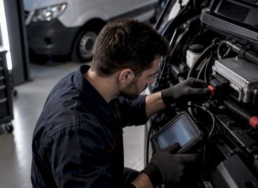 Branchement de l’ECU d’un utilitaire en atelier