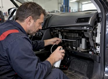 1792424722851_Technicien-appliquant-un-traitement-dans-la-climatisation Technicien en train d'effectuer une intervention sur la climatisation